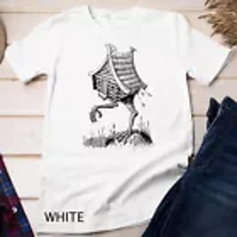 Walking House on Chicken Legs Slavic folklore Baba Yaga Art Unisex T shirt