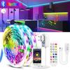 12V Bluetooth LED Strip Light RGB SMD Flexible Ribbon Fita RGB LED Light Tape Diode With EU Adapter