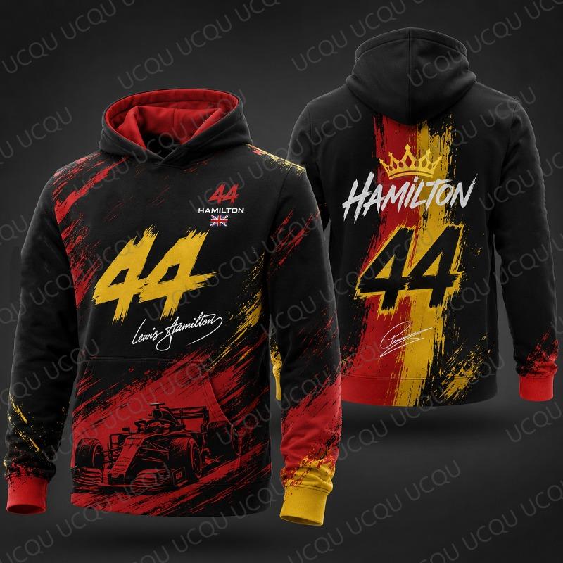 2026 Новый Худи Hamilton 44 для гонок Свитшот-пуловер для автоспорта Мужской Женский Повседневный Подарок для фаната
