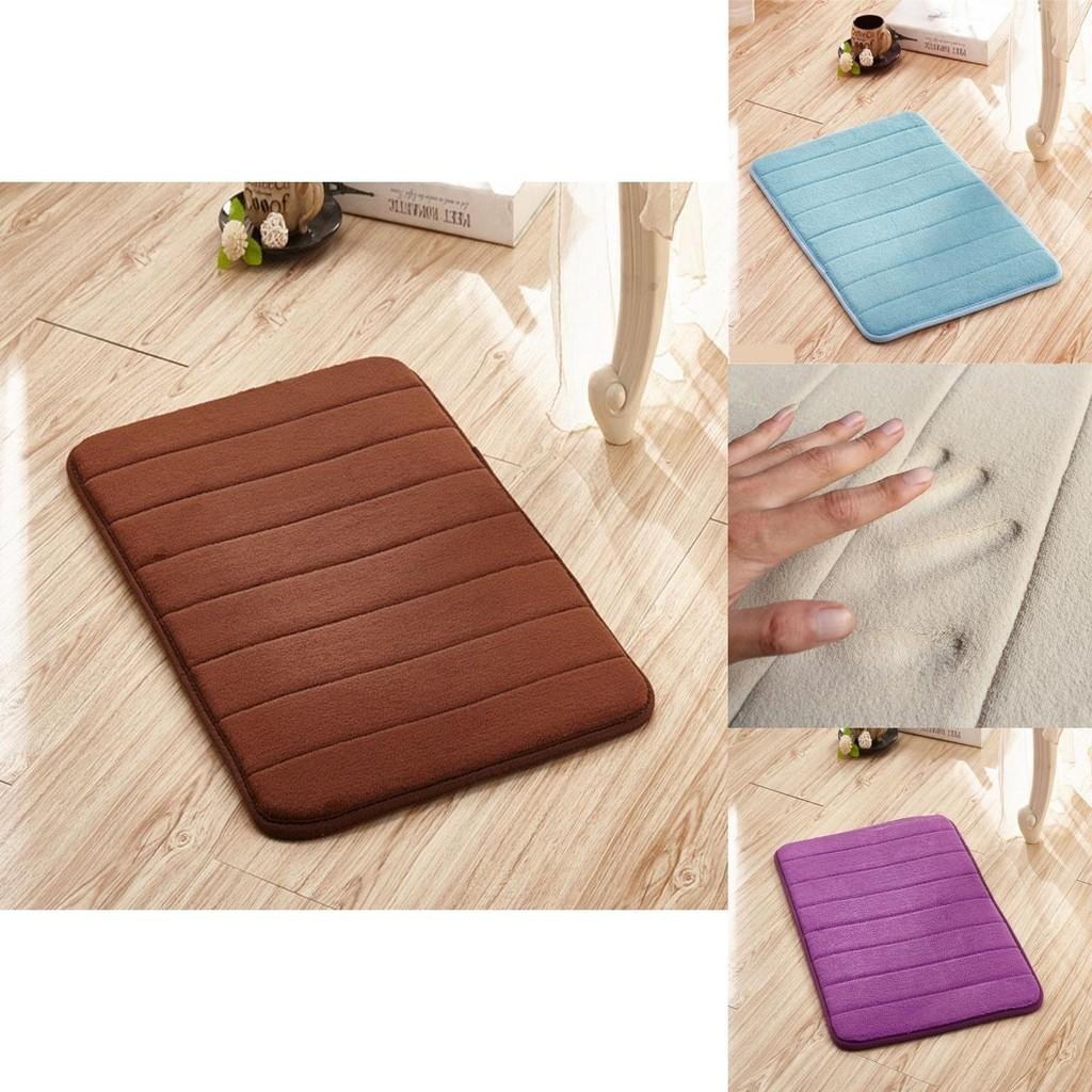 Soft And Plush Memory Foam Bathroom Rug With Shock-absorbing Non-slip Design