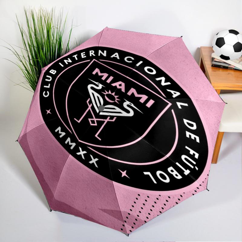 Автоматический зонт с принтом эмблемы Inter FC, 8 спиц, для путешествий, кемпинга, повседневного использования, незаменимый подарок для семьи и друзей