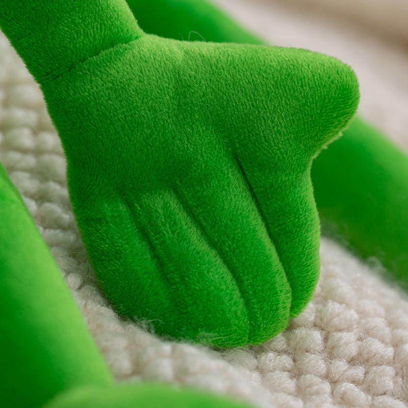 Frog Hand Puppet Soft Stuffed Plush Playthings Cute Animal Frog Cosplay As a Prop Plushies Doll Gifts Ideal For Children Stage Performance Props