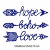 Hope Love Arrow Cutting Dies Metal Stencil DIY Scrapbooking Album Paper Card Embossing Craft Die Cut Craft Letter Word
