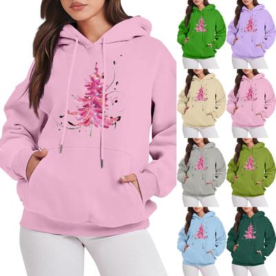 Женские свитшоты оверсайз, флисовые толстовки с длинным рукавом, осенние наряды с карманом