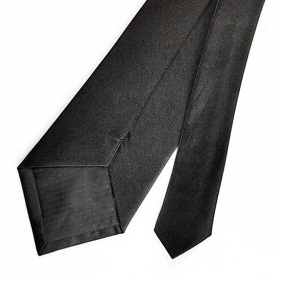Solid Color Business Tie Formal Faux Silk Pointed Style Men Neckwear Business Trips Formal Event Necktie