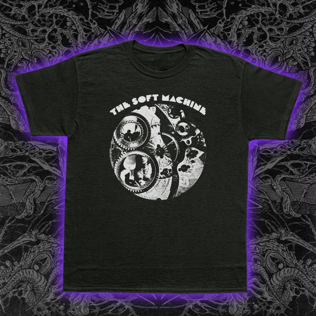 Soft Machines debut album Tshirts featuring progressive rock and psychedelic jazz pure cotton couple streetwear tops
