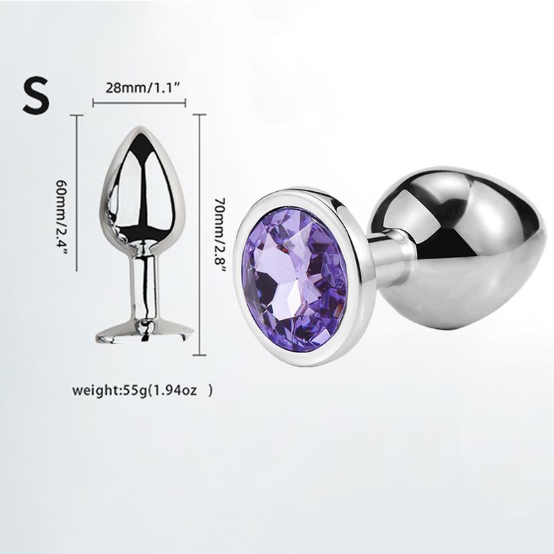 Мини Анальная пробка Игрушки для взрослых Для мужчин Женщин Анальная пробка Металл Эротика Интимная Эротика Секс-игрушки Пары Товары для взрослых XXS XS SML