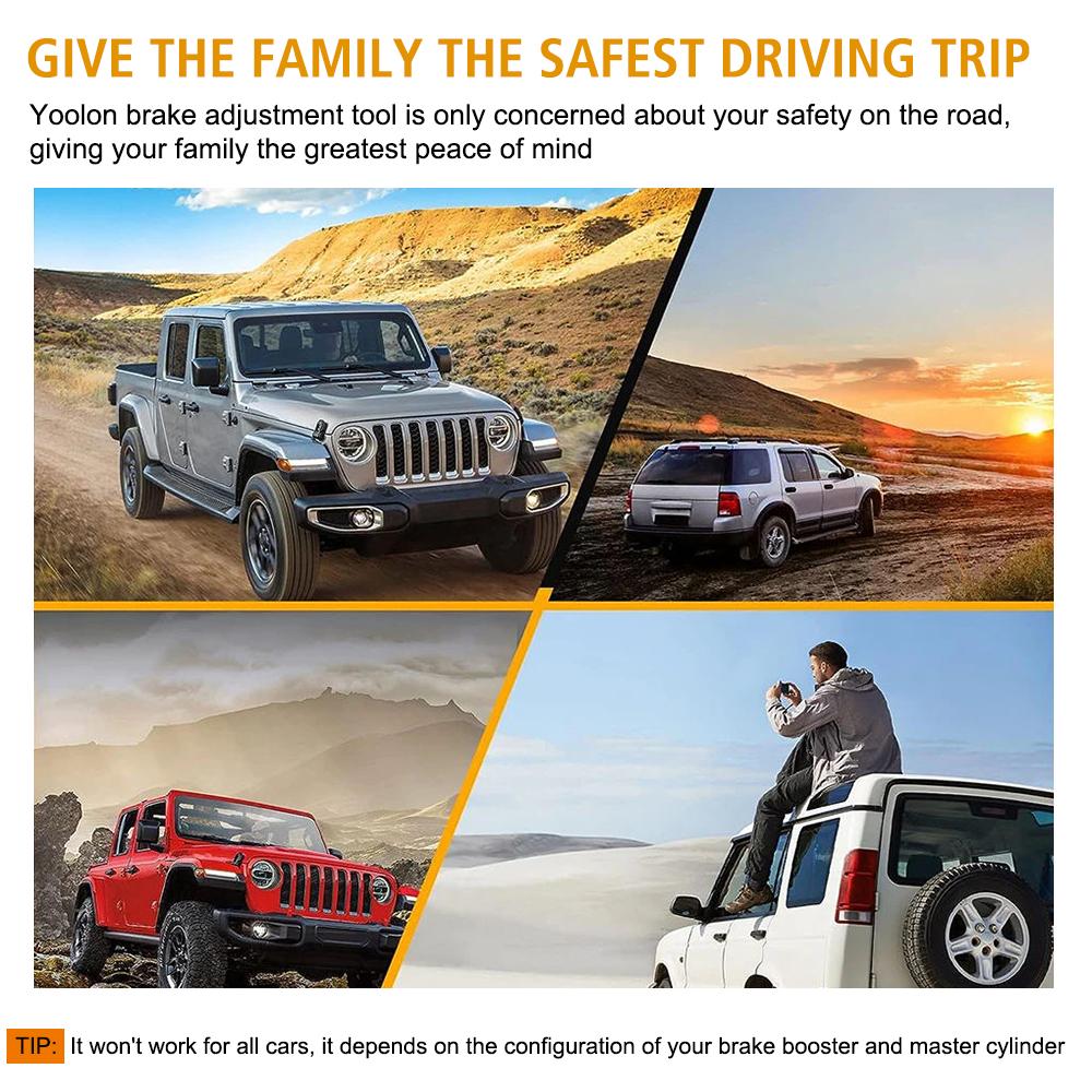 Инструмент для регулировки штока Главный цилиндр Толкатель Длина штока Измеритель для регулируемого тормозного пути педали тормоза Усилитель тормоза Толкатель