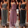 2024 Summer Women's European & American One-Shoulder Tube Top Loose Long Dress
