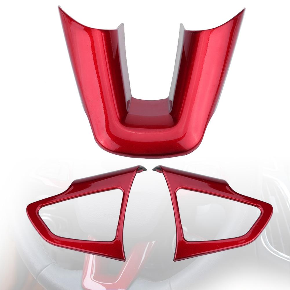 ABS Автостайлинг Кнопки Рулевого Колеса Декоративная Накладка Накладка Стикер для Ford Focus 2015 2018