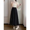 Юбка-полуюбка французского нежного стиля для женщин весна/лето новая юбка-торт с высокой талией темпераментная длинная юбка