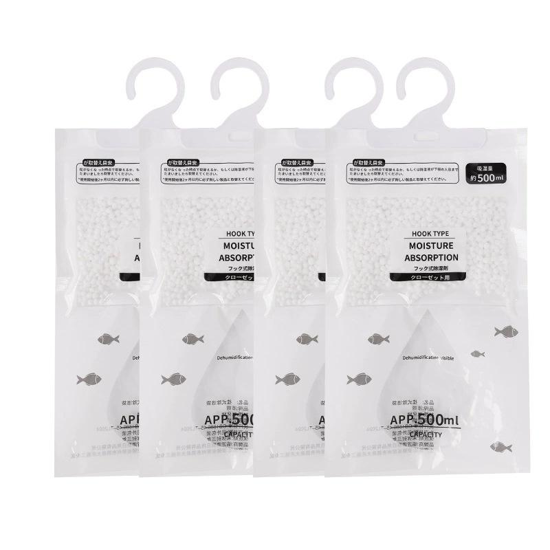 5/10Pcs Hanging Moisture Absorber Bags, Wardrobe Clothes Dehumidifier Desiccant Dry Bags