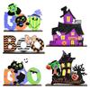 Halloween Scene Decorations Ghost Festival Desktop Wooden Ornaments Party Decorations