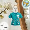 2D Dentist Pendant Doctor Themed Doctor Hanging Decoration Dentist Costume Keychain  Festive