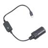 Кабель-адаптер PD USB C в гнездо прикуривателя 5 В - 20 В для автомобильных аксессуаров, таких как видеорегистраторы и GPS-навигаторы