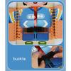 Montessori Wooden Multi-layer Busy Board Toy for Toddlers Life Skills Practice Zipper Buckle Shoelace for Kids Early Education
