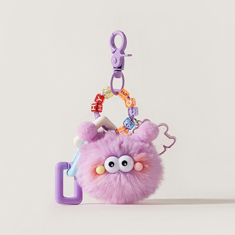 Очаровательный плюшевый брелок-подвеска в виде божьей коровки