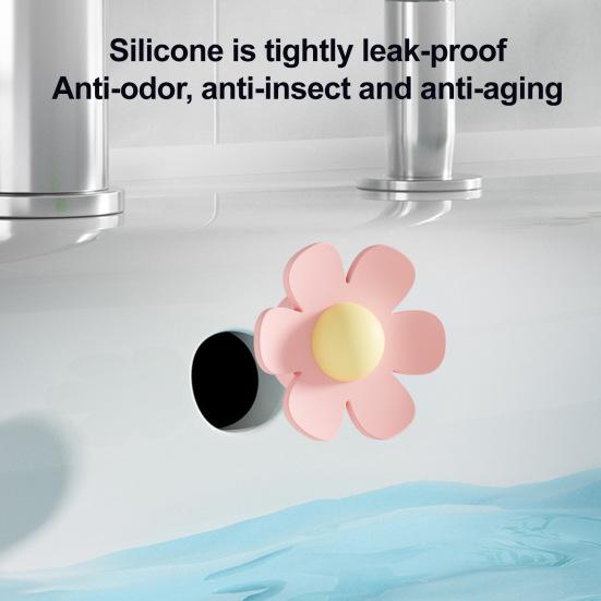 2 шт. Силиконовое переливное кольцо для раковины Легкая установка Заглушка для слива ванны Форма цветка Заглушка перелива раковины Аксессуары для отеля Спа