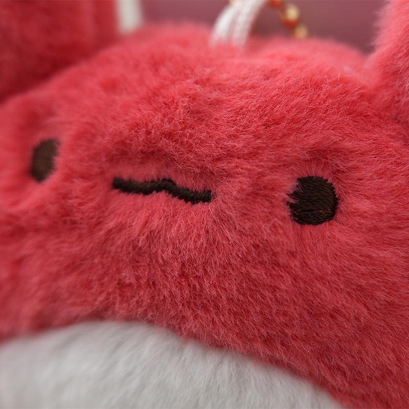 1Pc Ocean Animal Octopus Crab Plush Keychain Cartoon Plush Stuffed Pendant Hexagonal Dragon Keyring Aquarium Gift