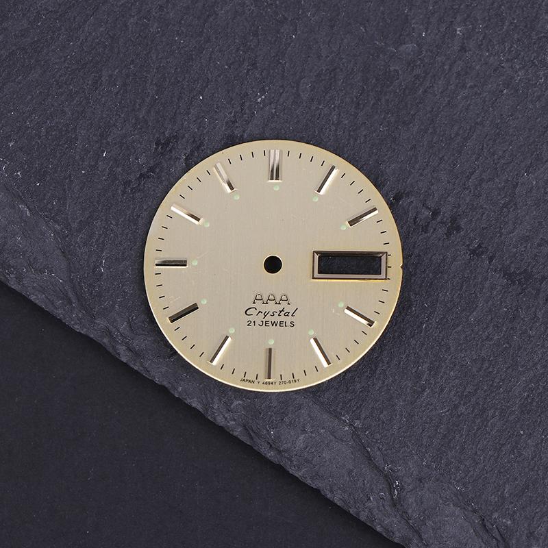 Винтажный циферблат часов Diy Parts 3 A Dual Calendar Literal Мужские часы Аксессуары для механизма 46941/46943