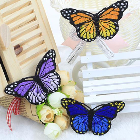 10 шт./компл. в форме бабочки, одежда, швейная нашивка, наклейки, аппликация, декор одежды