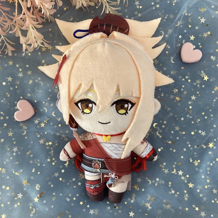 20 см Genshin Impact мягкая кукла Лини Ноэль Казуха Янтарь Сяо плюшевые игрушки Tartaglia аниме Clorinde Kunikuzushi вещи плюшевые куклы Рождественский подарок