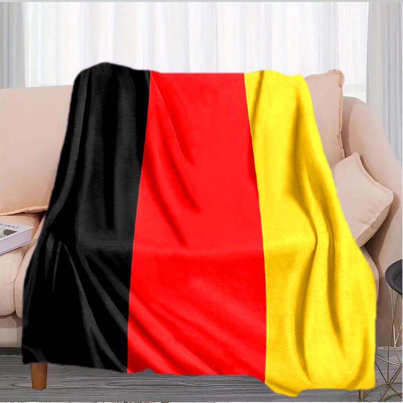Germany Flag And Map Blanket Suitable for Sofas, Beds, Offices, And Camping - Perfect Gift for Halloween Christmas