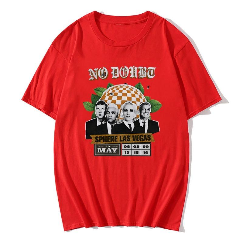 No Doubt SPHERE LAS VEGAS Tshirts Rock Band Graphic Printing T-shirt Short Sleeve Cotton Male Tees Unisex Streetwear women T Shirt