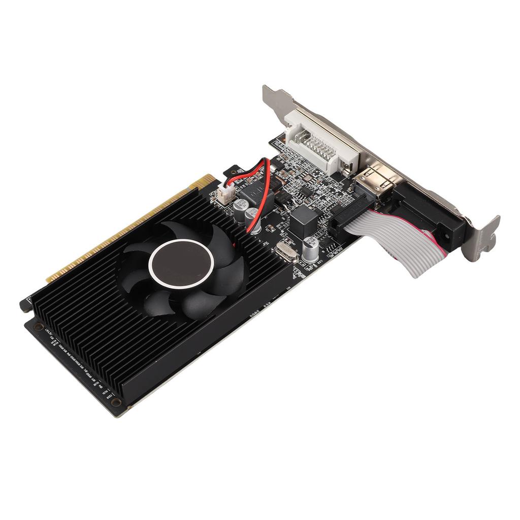 Графическая карта GT210 1 ГБ DDR3 с вентилятором, поддержка 64 бит, VGA, DVI, HD Multimedia Interface, DirectX10.1, Графическая карта для ПК
