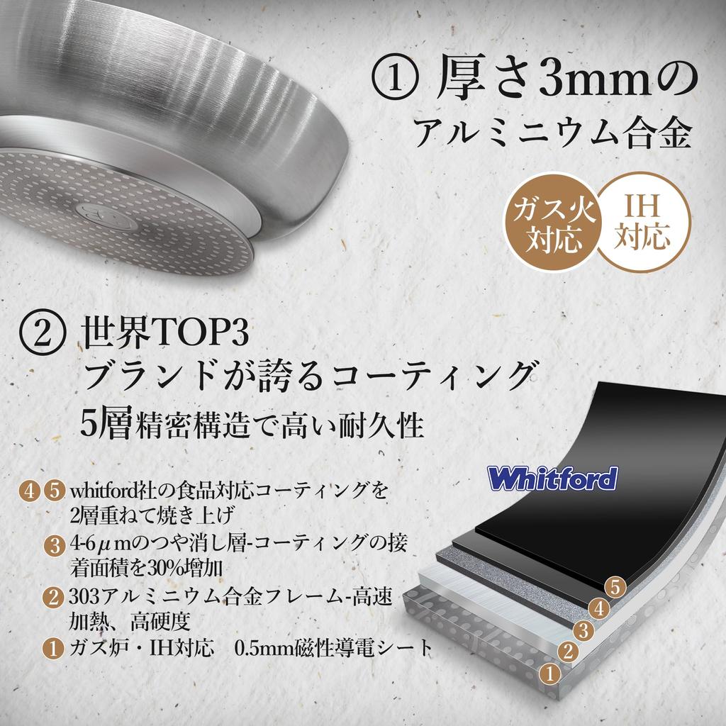 Сковорода 20 см ih Сковорода совместимая Толстое дно Алюминиевая сковорода Сделано умелыми мастерами Ручка из натурального дерева 20 см Сковорода MOTT Select IH/газ