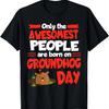 Groundhog Day Birthday Funny Gag Gift Men Women Son Daughter T-Shirt