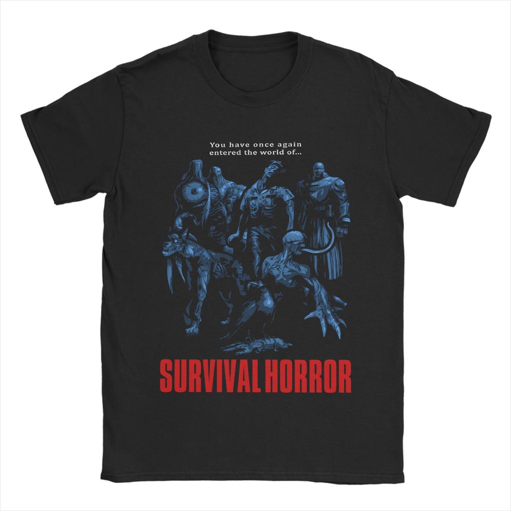 Residents Evils 2 Survival Horror T Shirt Men Pure Cotton Novelty T-Shirt Crewneck Tee Shirt Short Sleeve Tops Plus Size