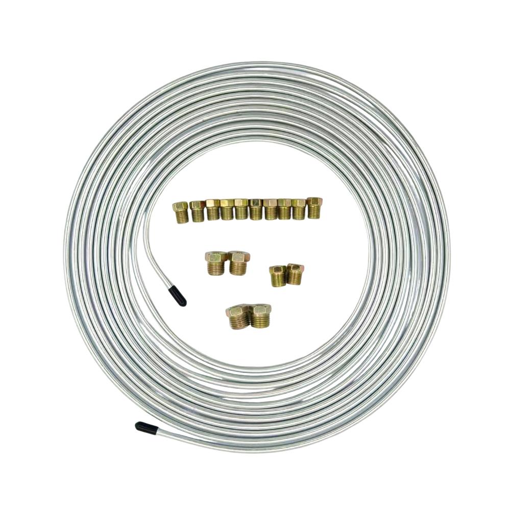 25Ft 3/16IN Car Brake Line Kit Brakes Lines Fittings Brakes Lines Repair Kits For Most Vehicles Cars SUVs Trucks Brake Parts