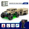 1:64 Remote Control Off-Road Vehicle 2.4G Mini Desktop Remote Control Toy Car-with Tow Box Children's Holiday Gift