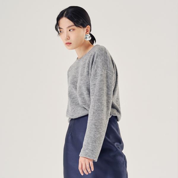 PRIMAVERA Napping Low-Cut Sleeve Tee (Grey)