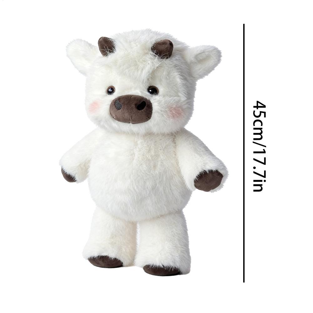 Creative Plush Cow Pig 17.7inch Huggables Toy Soft Throw Pillows Stuffed Toy Cute Cow Plush For Boys Girls Nursery Bedroom