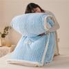 Luxury Bedding Quilt Blanket Flannel Fleece Throw Blanket Nap Blanket Thickened Warm Blanket
