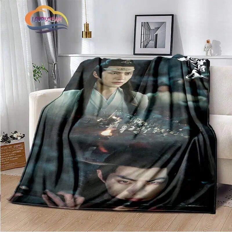 The Untamed Flannel Blankets Popular Tv Weiwuxian Blanket Portable Warm Blanket for Sofa Bed Soft Gifts Girls and Fans