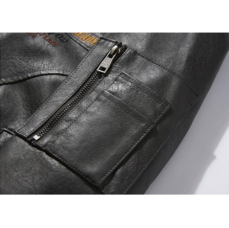 Новая мужская повседневная модная кожаная одежда из искусственной кожи, приталенная молодежная мужская кожаная куртка, пальто