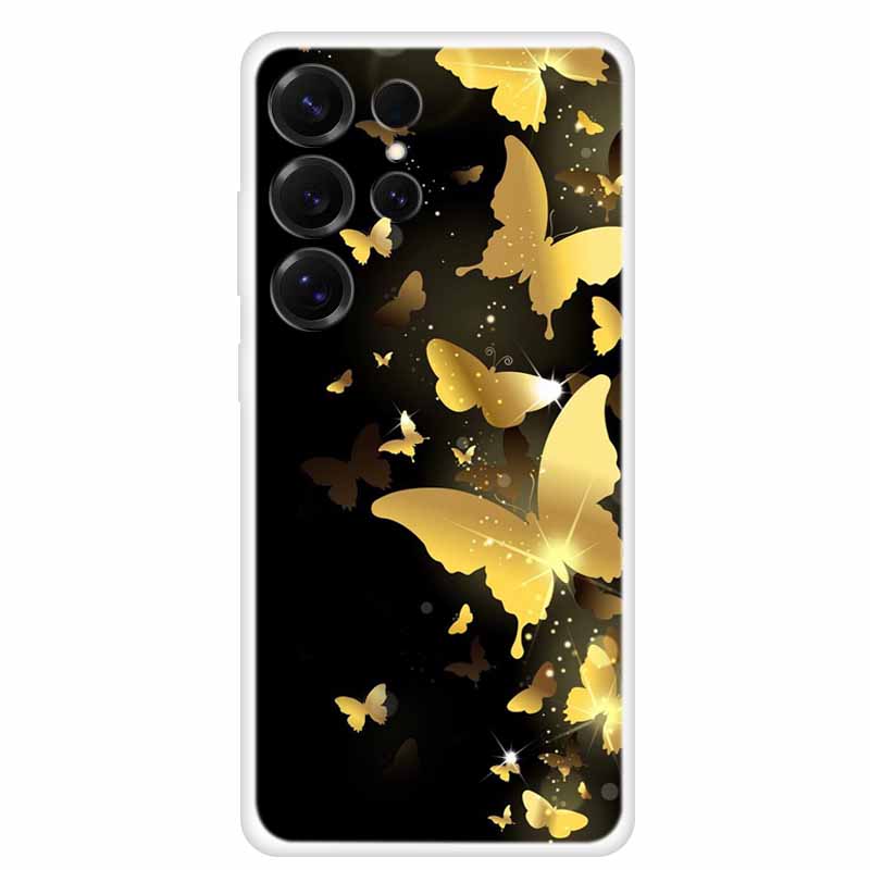 Чехол для Samsung Galaxy S26 Ultra Чехол для телефона Прозрачный Мягкий ТПУ Силиконовый Чехол для S 26 Ultra Прозрачный Funda Мультяшный Расписной Para