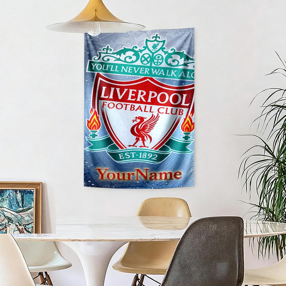 Liverpool Custom Your Name Wall Decor Tapestry Art For Pet Memorial Birthdaywedding Party Backdrop Family Gift