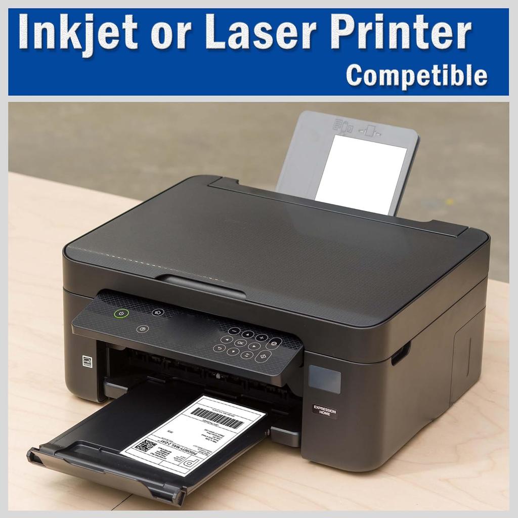 Shipping Labels 4x6 Inch, for Home and Office Printers, Strong Adhesive Stickers, Matte 160 Sheets