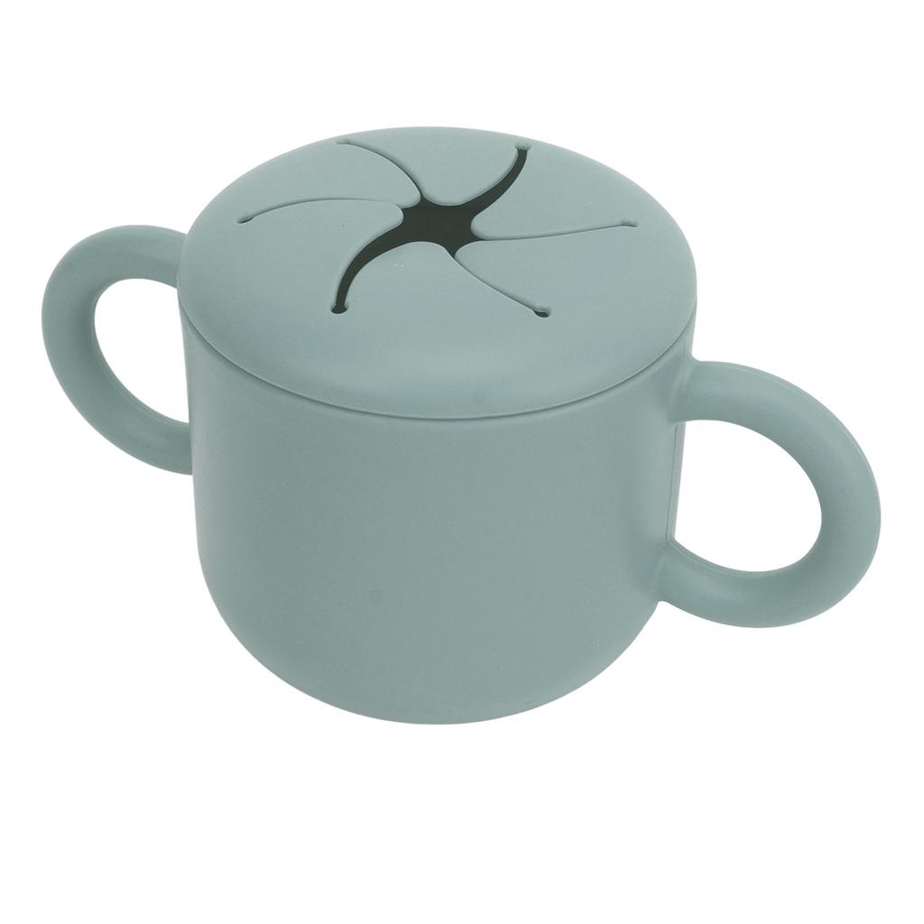 Детская силиконовая чашка для закусок, многоцелевая, безопасная, здоровая, портативная, с двумя ушками, детская чашка для закусок