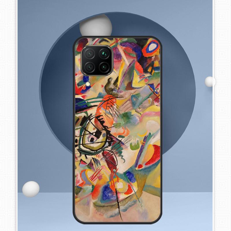 Wassily Kandinsky Abstract Artistic For Huawei Nova 12i 12s 11i 8i Y91 Y60 Y70 Y72 Y90 Y61 9 10 SE P20 P40 Lite P30 P60 Pro Case