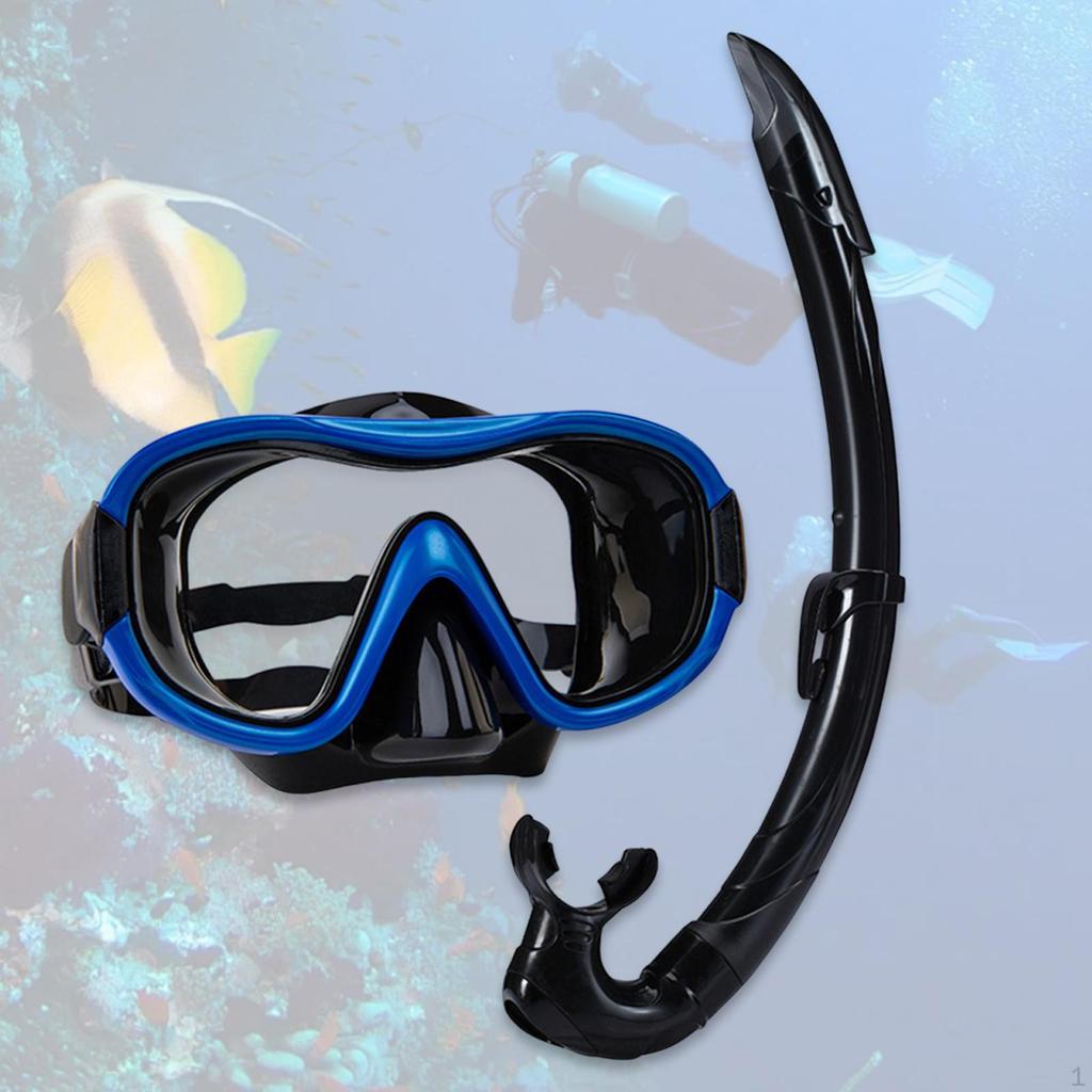 Набор для сноркелинга, дыхательная маска, удобная маска для дайвинга с широким обзором, очки для плавания