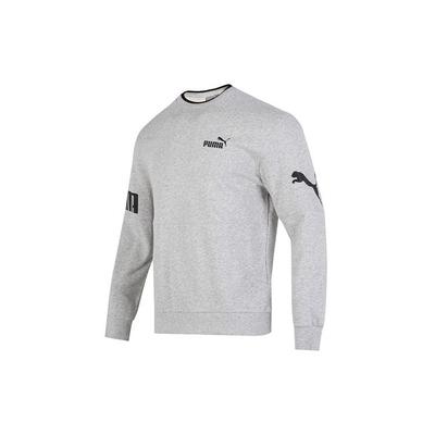 Толстовка Power Colorblock с круглым вырезом и принтом логотипа Tr Мужские топы Серый 676666-04