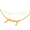 OEING Outdoor Wooden Frame Rocking Hammock Swing