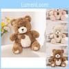 Creative Charming Plush Bear Toy Available In Brown Pink And Colors White
