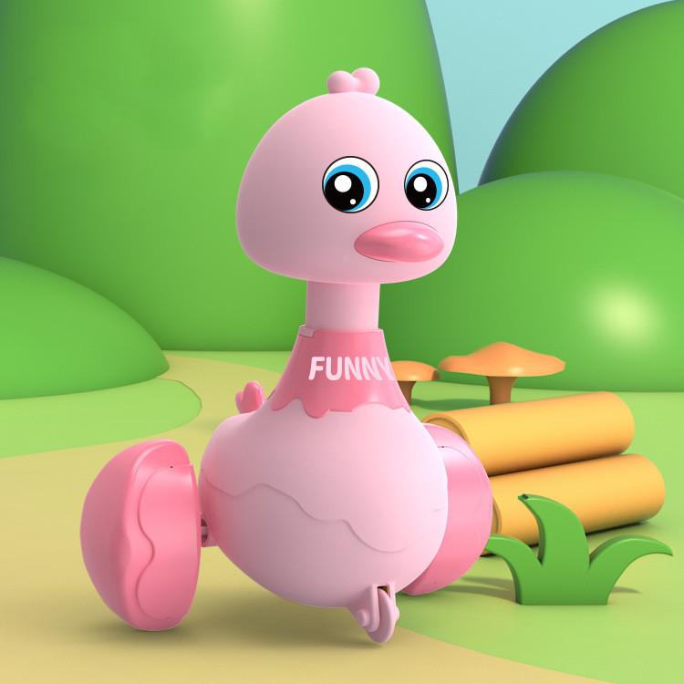 Cartoon Swing Yellow Duck Early Childhood Educational Puzzle Toys for Children Interactive Car Newborn Photography Props Toys