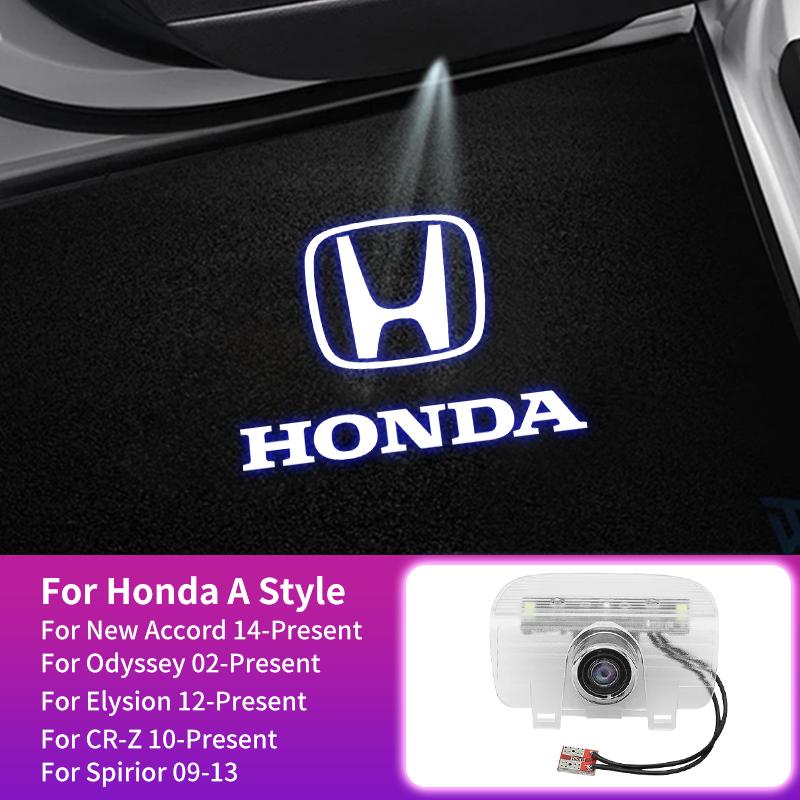 Car Door Welcome Light Luxury LED Welcome Lamps Interior Accessories For Honda Civic Accord CRV Fit Jazz Transalp CBR cb500x